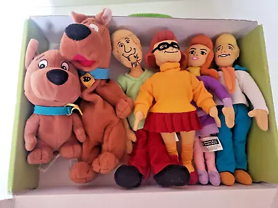 1999 Set 6 Scooby Doo Collectible Bean Bag Plush Warner Bros. Box W/ Scrappy • $79.95