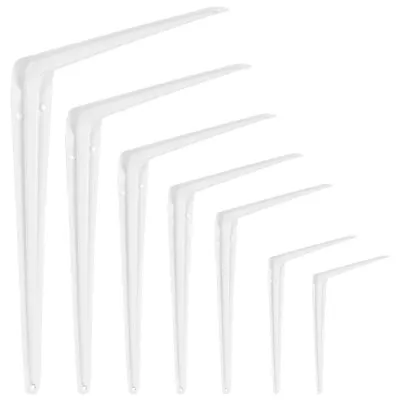 £32 • Buy 20x WHITE LONDON SHELF SUPPORTS Small-Large Corner Bracket Floating Metal Wall