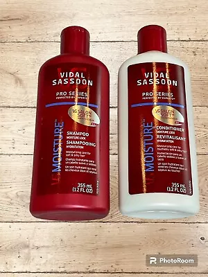 Vidal Sassoon Pro Series Moisture Lock Shampoo And Conditioner 12 Fl Oz • $49.98