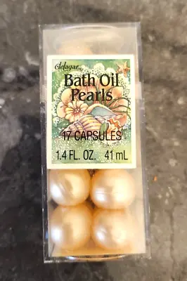 Vintage Delagar Perfumed Fragranced Bath Oil Pearls Mini Beads Box 17 Balls Caps • $17.99