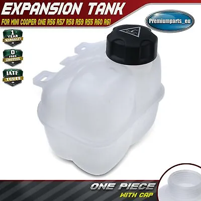 Coolant Expansion Tank W/ Cap For Mini Cooper R56 R58 R59 R55 R60 17137823626 • £40.99