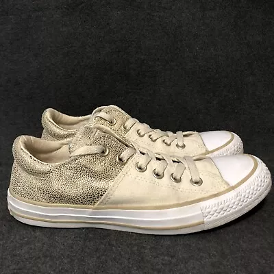 Converse Shoes Womens 7.5 Gold Madison Chuck Taylor All Star CTAS Ox Low Sneaker • $27.99