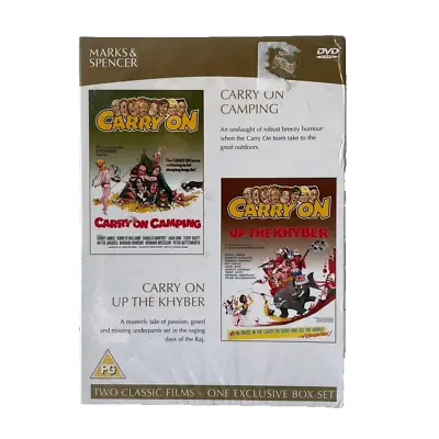 Carry On Films DVD Box Set: 2 Classics Carry On Camping + Carry On Up The Khyber • £5.99