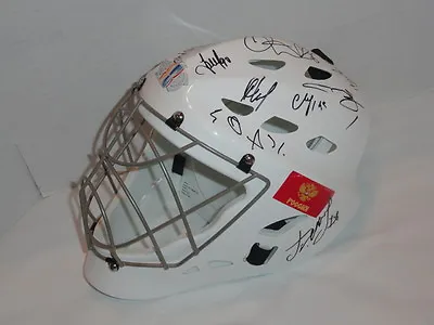 2016 Team Russia World Cup Of Hockey Signed Mask Malkin Tarasenko Bobrovsky • $349.99