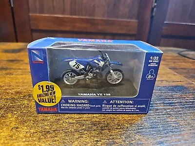 Yamaha YZ125 (YZ-125) Dirt Bike - Motocross 1/32 Scale Diecast Metal Model #T1 • $18.99