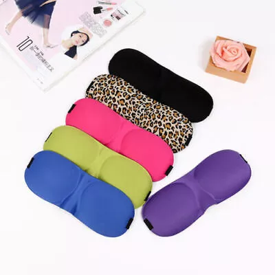 $1 • Buy Travel 3D Eye Mask Sleep Soft Padded Shade Cover Rest Relax Sleeping Blindfold