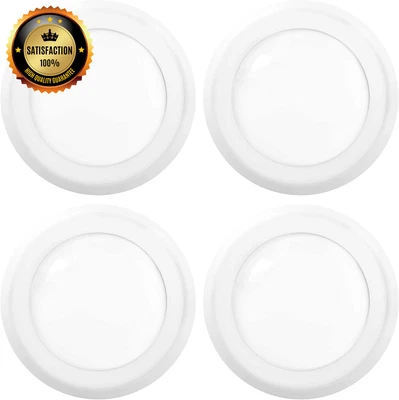 Sunco 4 Pack 5/6” LED Disk Lights Flush Mount Ceiling Light Fixture Recessed 300 • £35