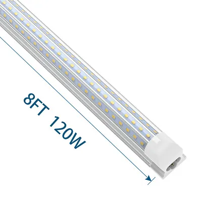 2FT 4FT 6FT 8FT T8 Integrated LED Shop Light Fixture 6500K LED Tube Light Bulbs • $954.88