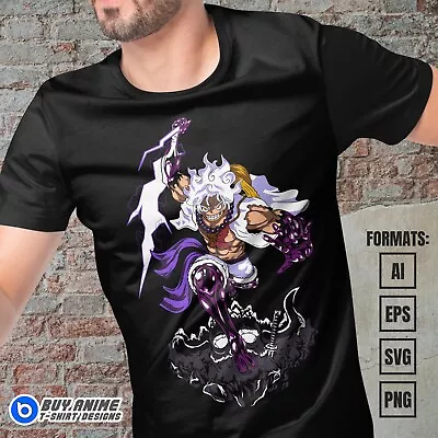 Premium Anime Vector T-shirt Design Template #39 • $7