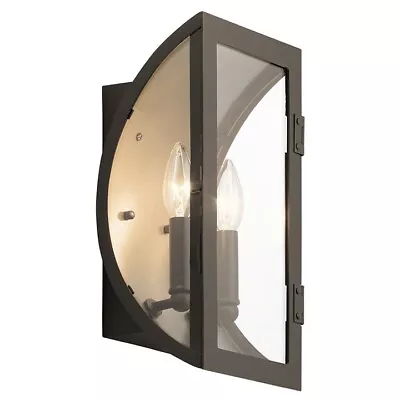 Kichler 49286OZ - Narelle 2 Light 13.5  Tall Outdoor Wall Sconce - Olde Bronze • $110.99