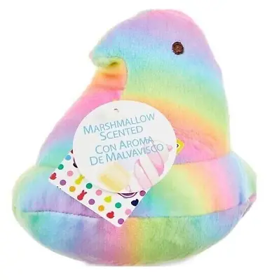 EASTER Peeps Marshmallow Scented 5  RAINBOW BABY CHICK Plush Spring NEW 2024 • $8.99