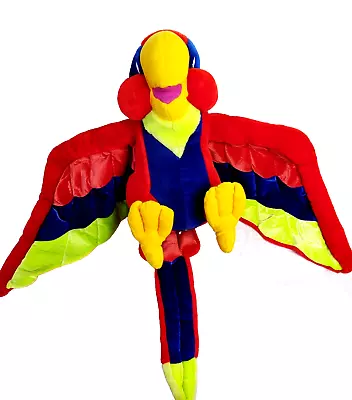 Large Red  Macaw Parrot Plush • $225