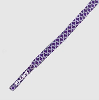 Round Laces Mr Lacy Ropies Round Fashion Shoe Laces Rope Lace Violet White • £9.48