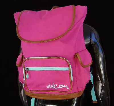 New Volcom Dropout Pink Sack Unisex Women's Gym School Bag Backpack BCK-27 • $22.99