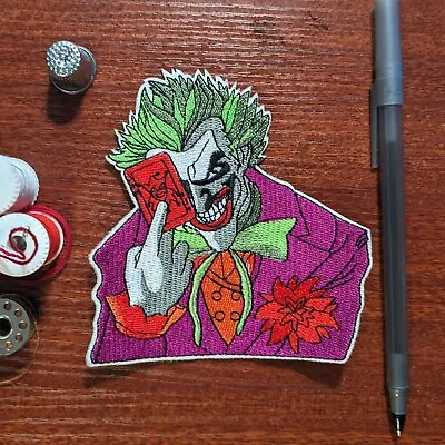 Joker Patch Batman DC Comics Gotham Embroidered Iron On Medium Size 4x4.5  • $5
