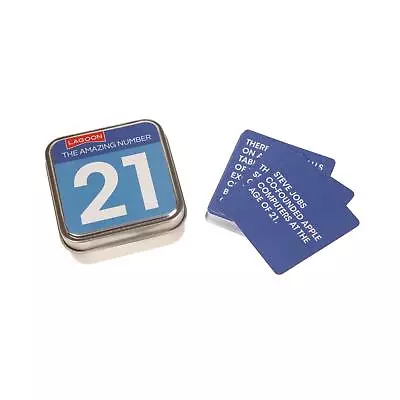 Lagoon The Amazing Number 21 Table Top Tin Fun Facts Trivia 21st Birthday Gift • £6.99