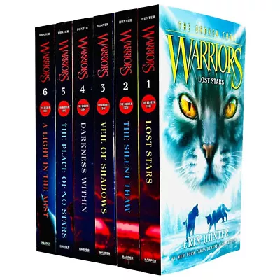 Warriors Cats: Series 7 The Broken Code By Erin Hunter 6 Books -Age 8-12 -PB • £19.97