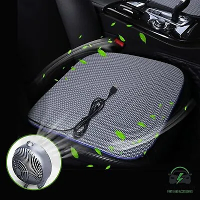 Breathable Car Vehicle Pad Seat Cooler Cushion Cover Summer Cooling Chair Fan • $22.99