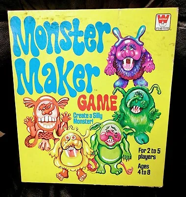 Vintage Monster Maker Game 1977 Whitman COOL!  Complete! • $49.99