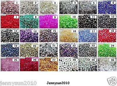 Freeshipping 100Pcs Top Quality Czech Crystal Faceted Rondelle Beads 3x 4mm • $1.38