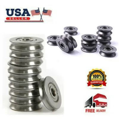 $11.25 • Buy 20/50pcs Mini V623/603ZZ Wire Pulley V-groove Steel Bearings Widely Use 3*12*4mm
