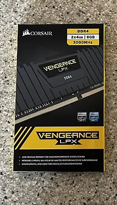CORSAIR DDR4 3000MHz 2x4GB VENGEANCE LPX RAM 8GB • £25