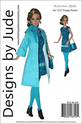 $21.54 • Buy Autumn Spell Doll Clothes Sewing Pattern 12.5  Poppy Parker Dolls Integrity