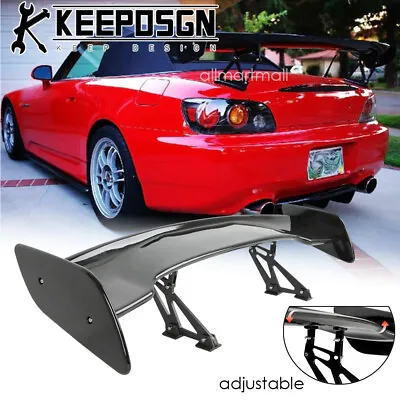 GLOSSY 47'' Rear Trunk Spoiler Wing GT Style Adjustable Bracket For Honda S2000 • $141.87