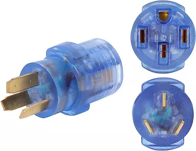 NEMA 10-50P To 14-50R Compact 240V 50 Amp 3 Prong Dryer Male Plug To 4 Prong Gen • $52.42