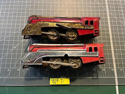 Hafner O Train TWO RED CLOCKWORK 1010 Locomotive Engines BOTH RUN W/1 KEY Lot D • $54.95