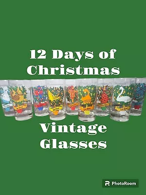 Vintage 12 Days Of Christmas Replacement Glasses 1970s  • $4.99