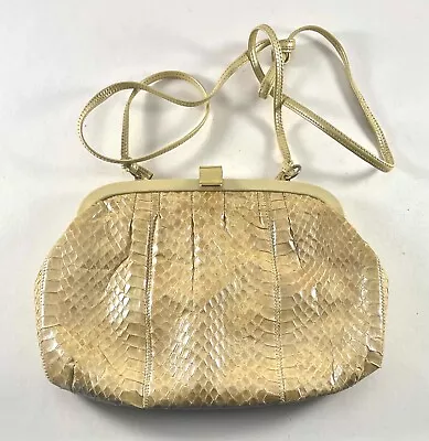 Vintage Snakeskin Palizzio Clutch Shoulder Bag Purse • $24.99