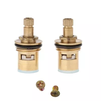 1/2  Replacement Brass Ceramic Disc Tap For Quarter Turn Cartridges Gland • £5.72