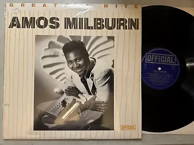 Amos Milburn - Greatest Hits LP 1988 Official 6018 EX/VG+ Shrink • $14.99