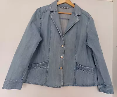 ISLE (EWM) Ladies Light  Denim Jacket  Size - See Measurements On Notes • £6