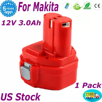12V 1200 1220 1201 1222 1233   12 VOLT 3.0AH NIMH BATTERY Replacement FOR MAKITA • $18