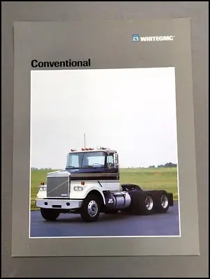 Volvo White WhiteGMC Conventional Tractor Truck 1-page Sales Brochure Leaflet • $9.56