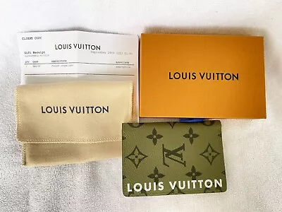 Louis Vuitton Pocket Organizer Monogram Khaki Green / Red Pharrell M82797 • $800