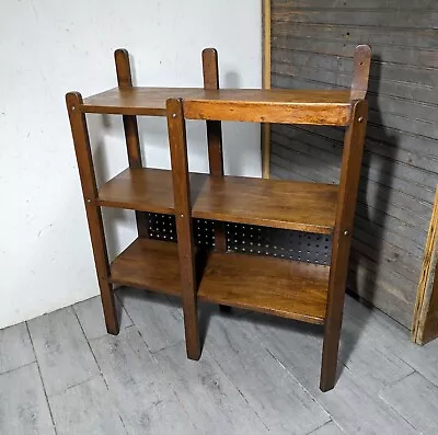 Antique Rustic Mission Arts & Crafts Style Display Book Shelf Open Bookcase • $380
