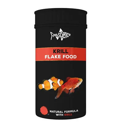 Aquarium Krill Flake FISH SCIENCE Insect Based Food Tropical Marine Food 20/50g • £8.49