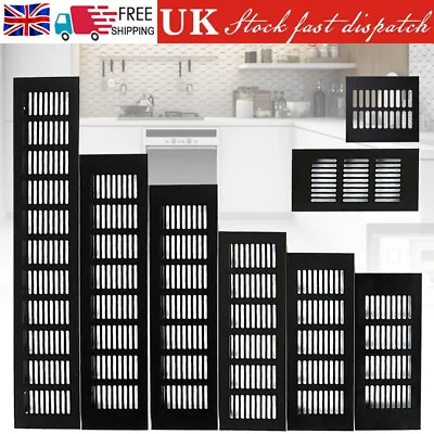 Louvre Air Vent Aluminium Alloy Louvered Ventilation Ventilator Grille Cover New • £5.49