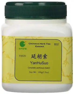 $23.41 • Buy Yan Hu Suo - Corydalis Yanhusuo, Concentrated Granules, 100 Grams, By E-Fong