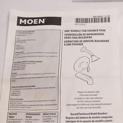 Moen Posi-Temp Pressure Balancing Modern Tub And Shower Valve Trim Kit Chrome • $24.05