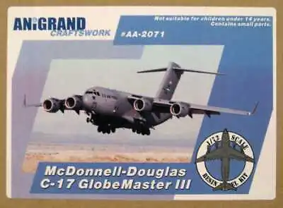 Anigrand Models 1/72 McDONNELL DOUGLAS C-17 GLOBEMASTER III Transport • $199.99