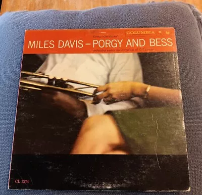 Miles Davis LP “Porgy & Bess” ~ Columbia 1274 ~ 6-Eye Mono ~ JAZZ CLASSIC • $18