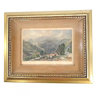 ANTIQUE HAND COLOR ENGRAVING GRISDALE WESTMORLAND T ALLOM H ADLARD 1835 England • $74.94