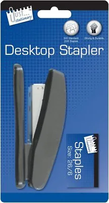 Just Stationery Stapler With 500 No 26 Staples Assorted Colours • £5.75