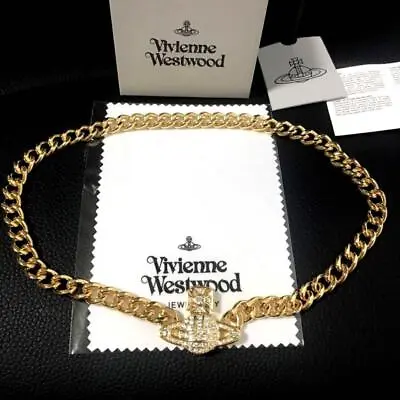 Vivienne Westwood Necklace Graziella Small Chain Orb Choker Gold IN BOX • $69.38