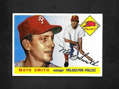 1955 Topps #130 Mayo Smith - Excellent - 3.99 Max Shipping Cost • $1.99