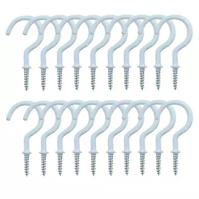 20 Pack 2.9 Inch Cup Hooks Metal Ceiling Hooks Household Screw-in Utility Sto... • $11.04